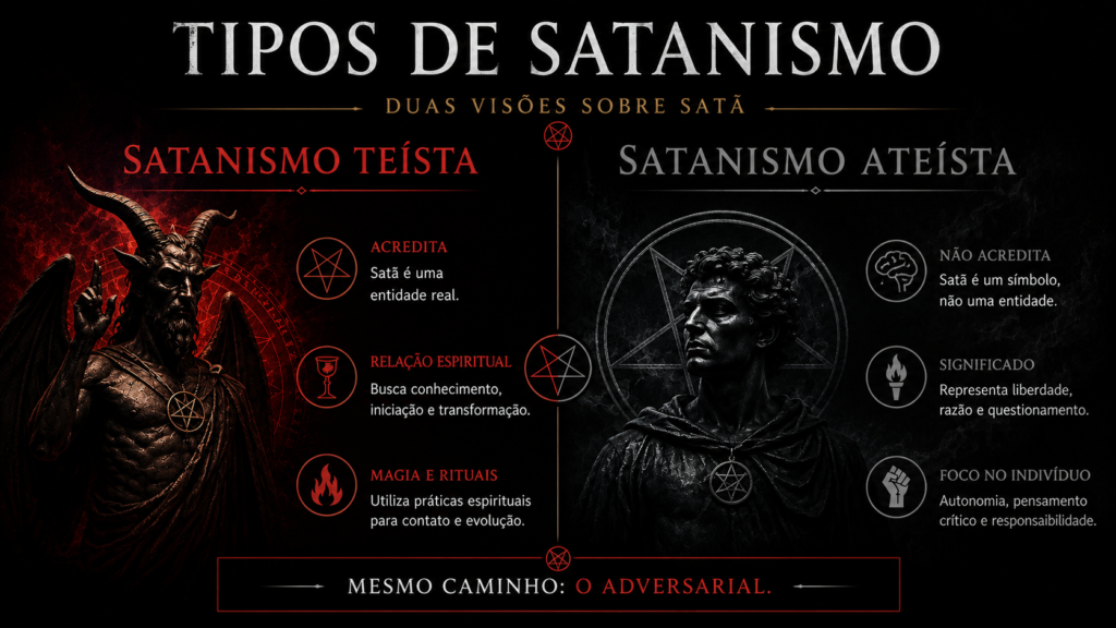 Templo de Alta Magia Satânica Tipos de satanismo