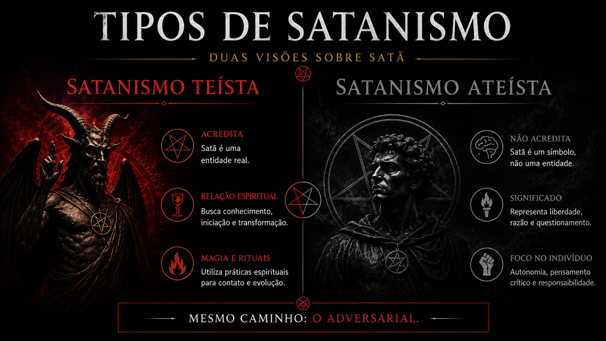 Templo de Alta Magia Satânica Tipos de satanismo