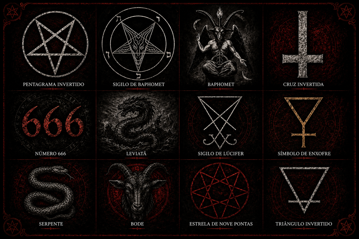 Templo de Alta Magia Satânica Símbolos satanistas
