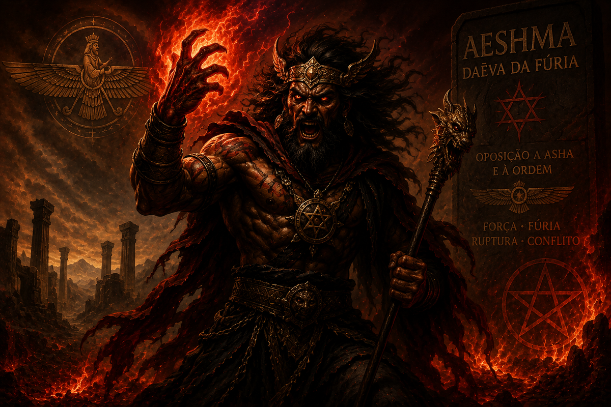 Templo de Alta Magia Satânica Aeshma no zoroastrismo